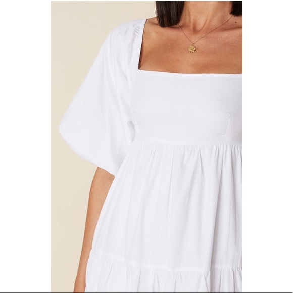 Faithfull the Brand Kiona Tiered Cotton Midi Dress - Picture 15 of 16